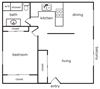 1 Bed 1 Bath
